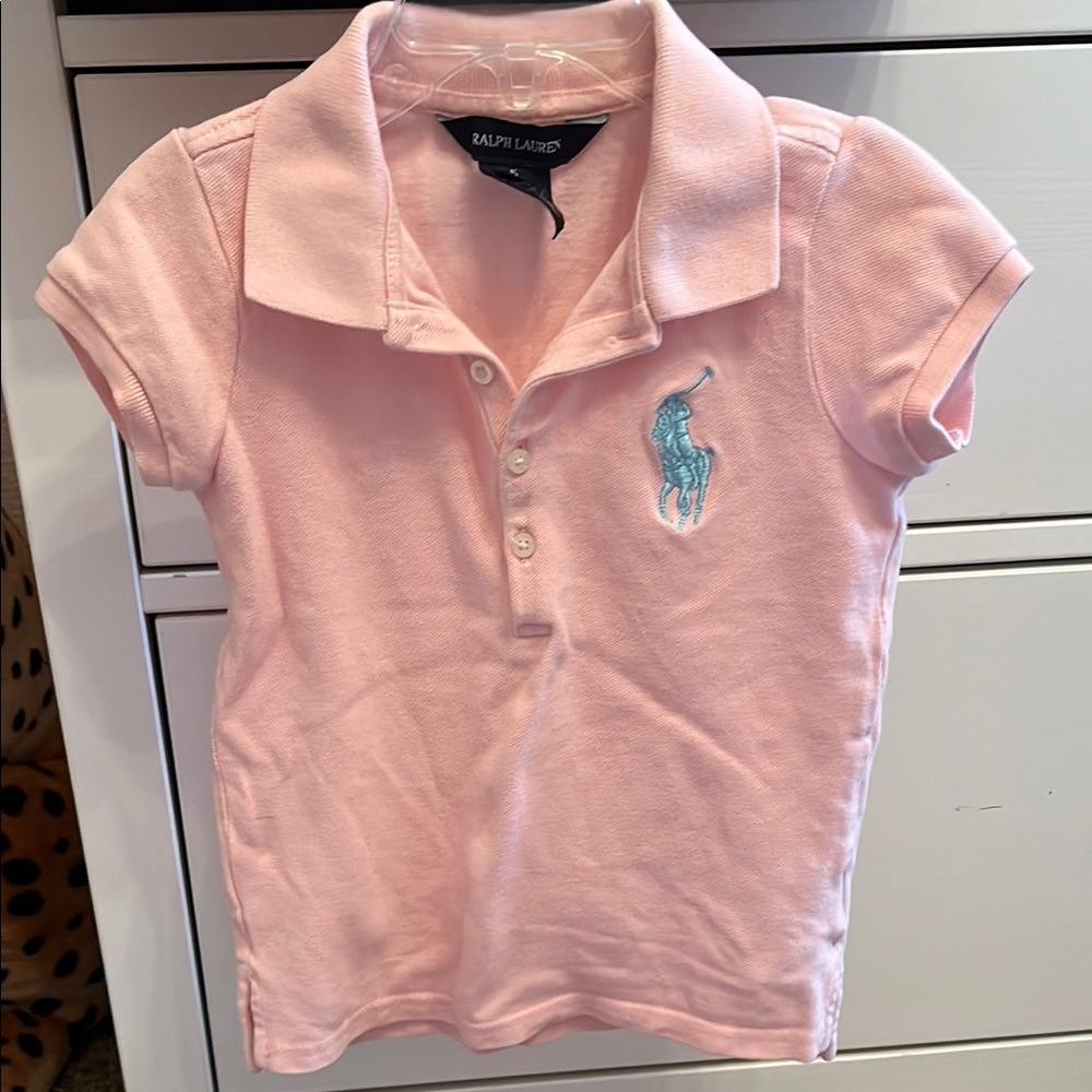 Ralph Lauren Kids Pink Polo Shirt